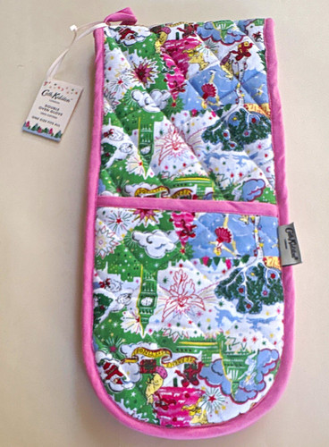 Cath kidston double oven glove - double,