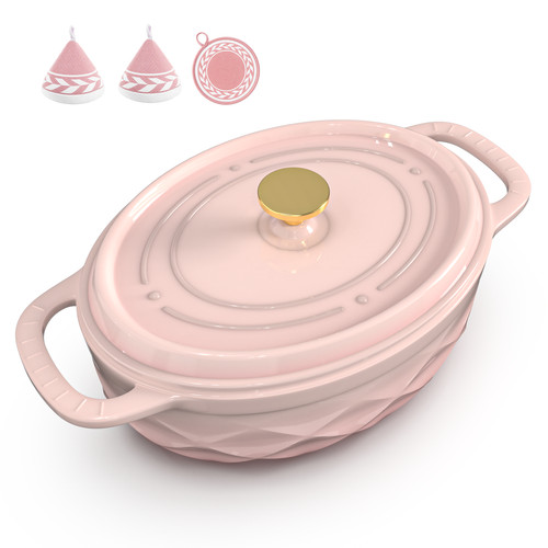 5qt oval enameled cast - 7.5qt,