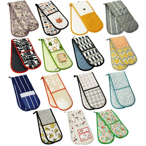 Double oven gloves cotton - double,