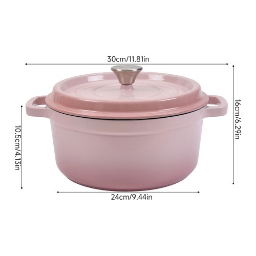 Cast iron pot pan with - lid, &