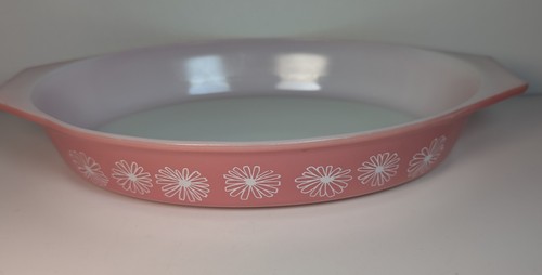 Vintage jaj pyrex pink daisy - vintage,