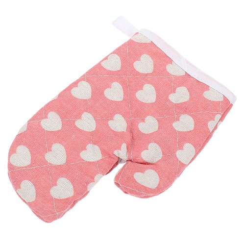 Cute pink oven - pink, mitts
