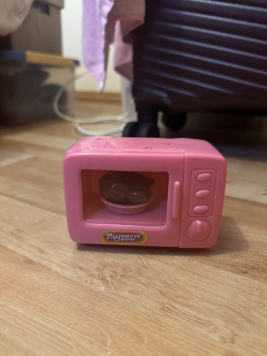 Pink toy microwave oven - pink,